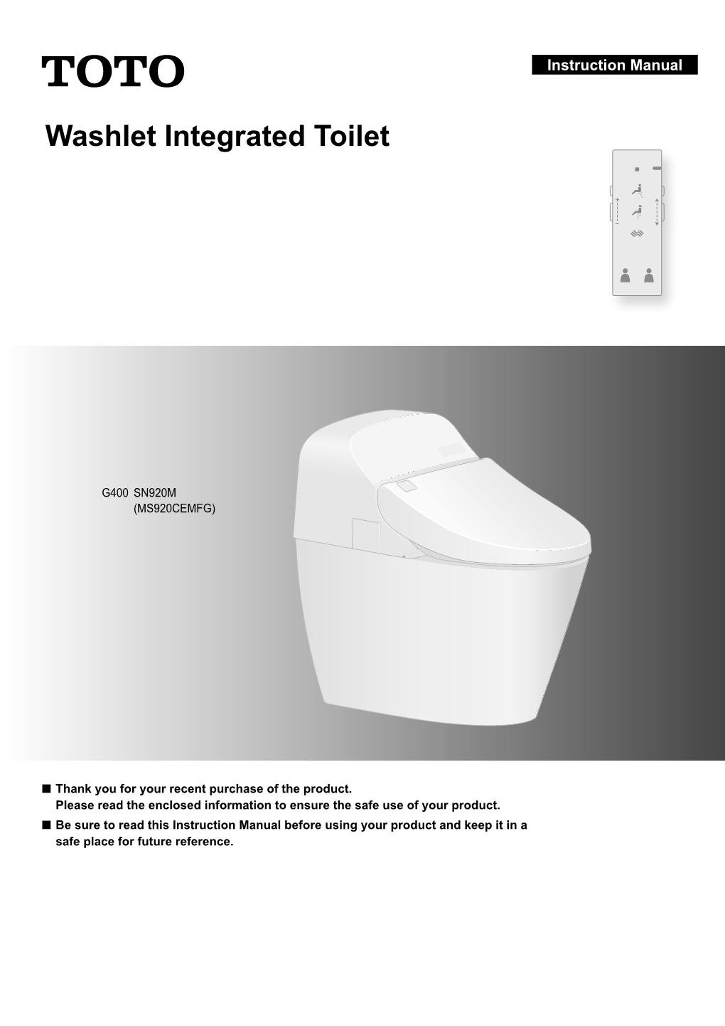 Washlet Integrated Toilet