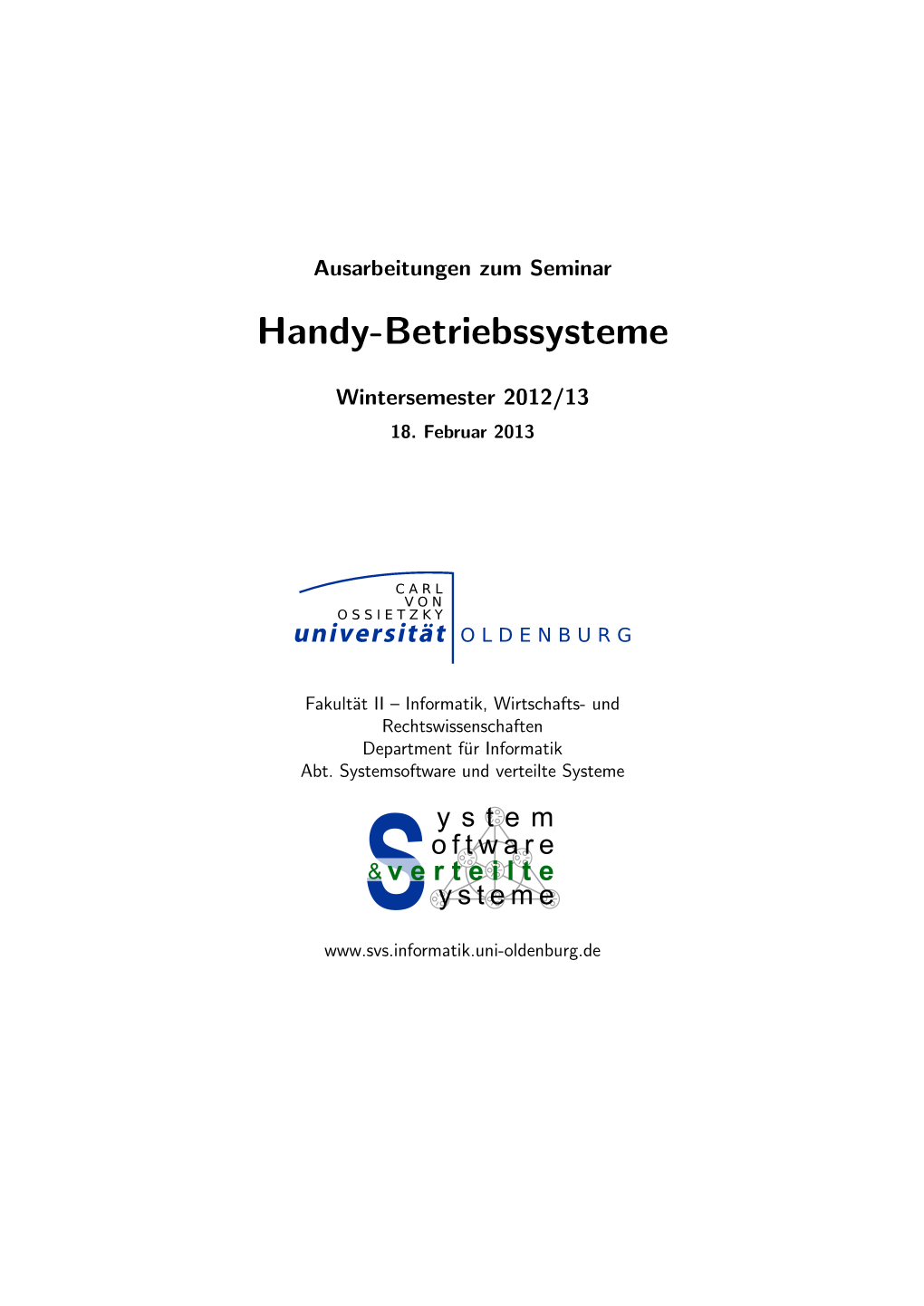 Seminar Handy-Betriebssysteme