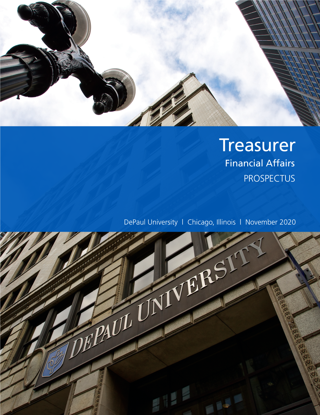 Treasurer Financial Affairs PROSPECTUS