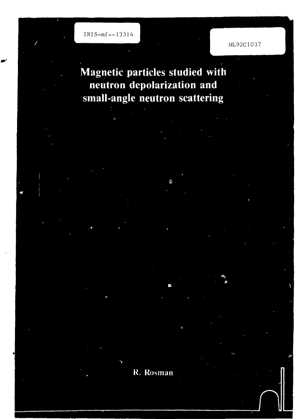 Magnetic Particles Studied with Neutron Depolarization and Small-Angle Neutron Scattering