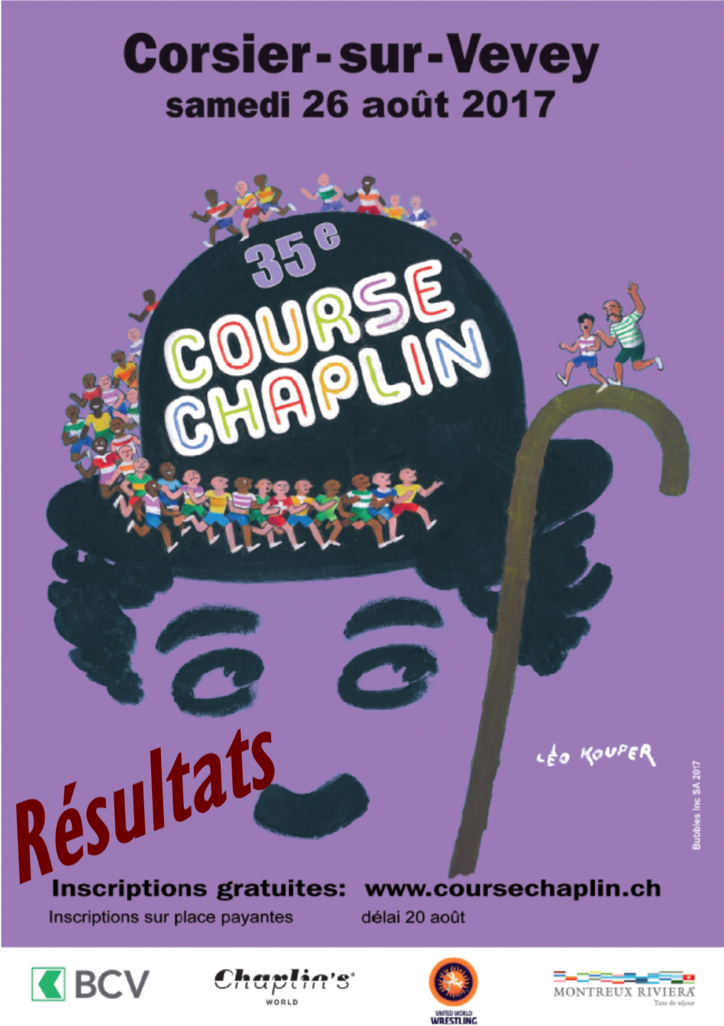 COURSE CHAPLIN 2017 Une Course Une Légende COURSE PEDESTRE POPULAIRE Course À Pieds Résultats Officiels Catégories 2017