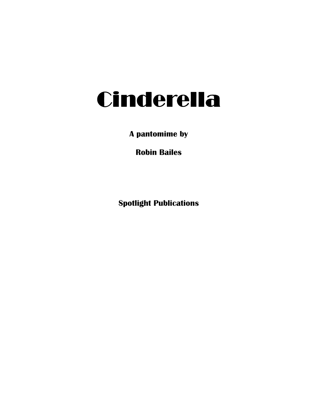 Cinderella Cinderella