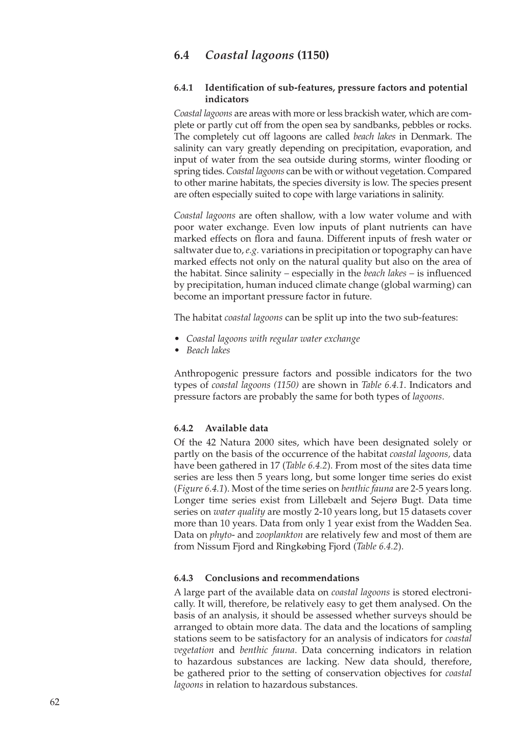 Tools to Assess the Conservation Status of Marine Annex 1 Habitats In