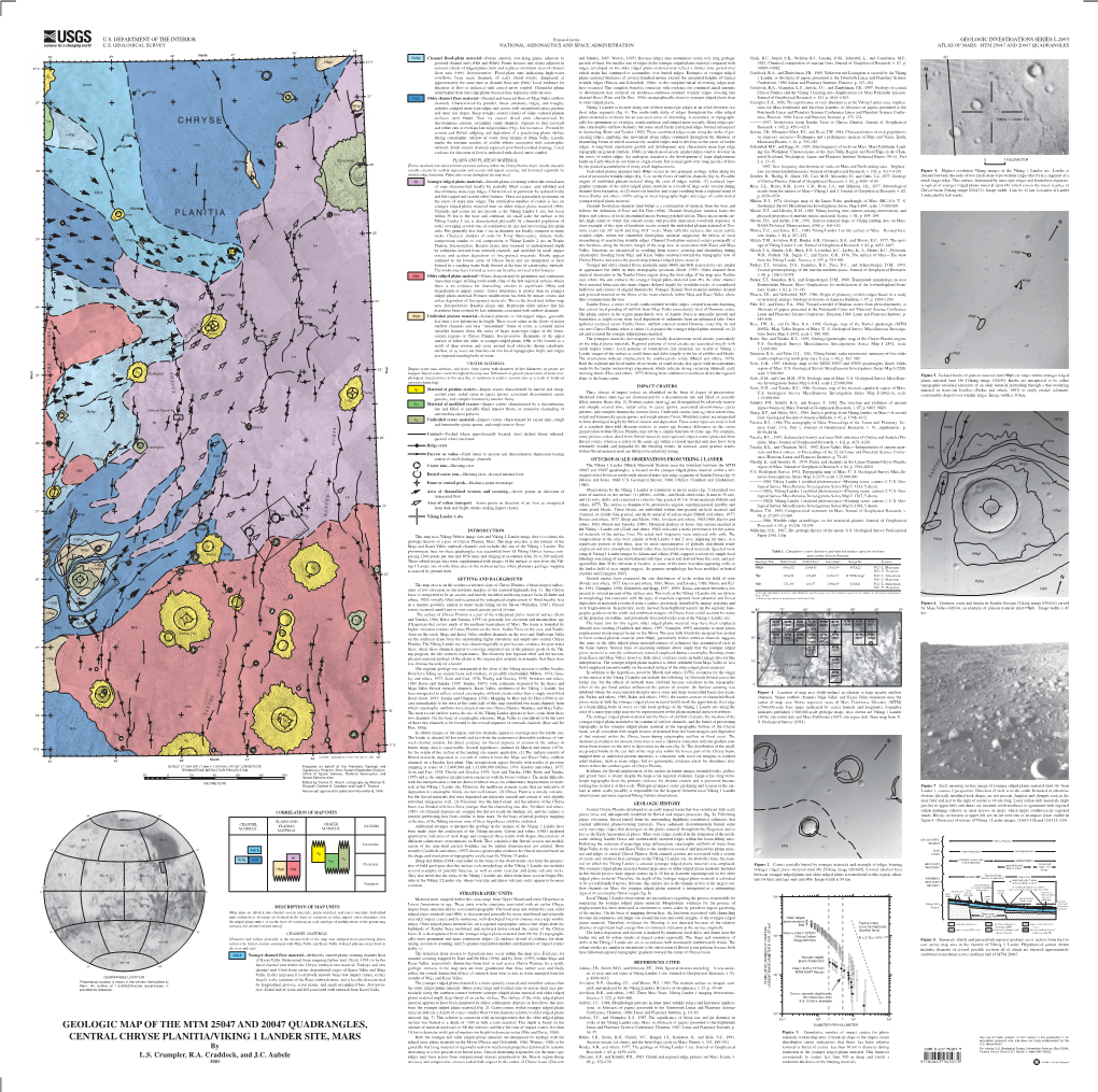 Geologic Map of the Mtm 25047 and 20047 Quadrangles