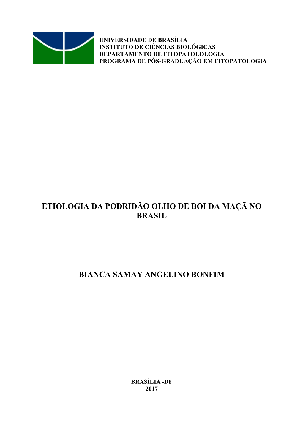 Etiologia Da Podridão Olho De Boi Da Maçã No Brasil Bianca Samay