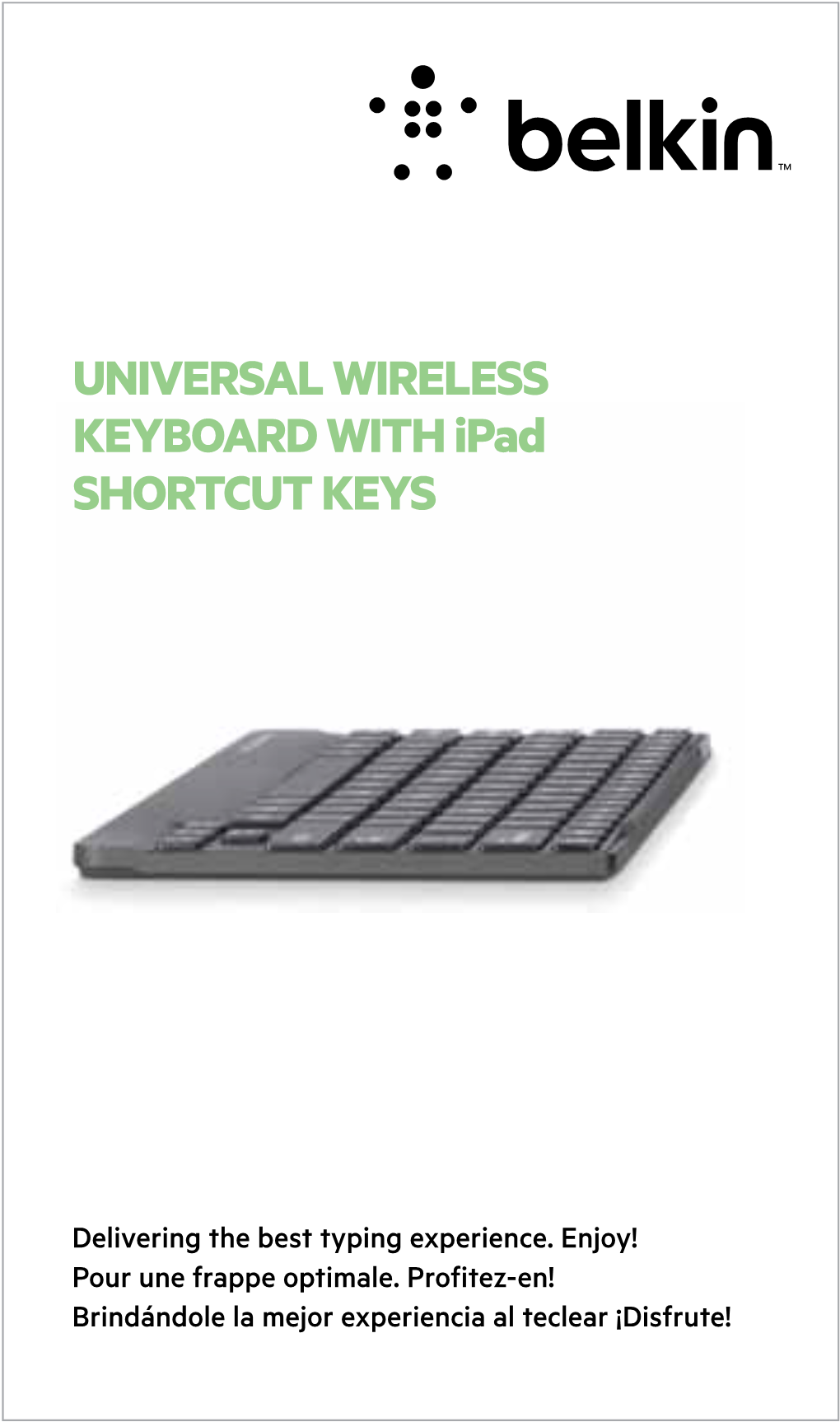 UNIVERSAL WIRELESS KEYBOARD with Ipad SHORTCUT KEYS