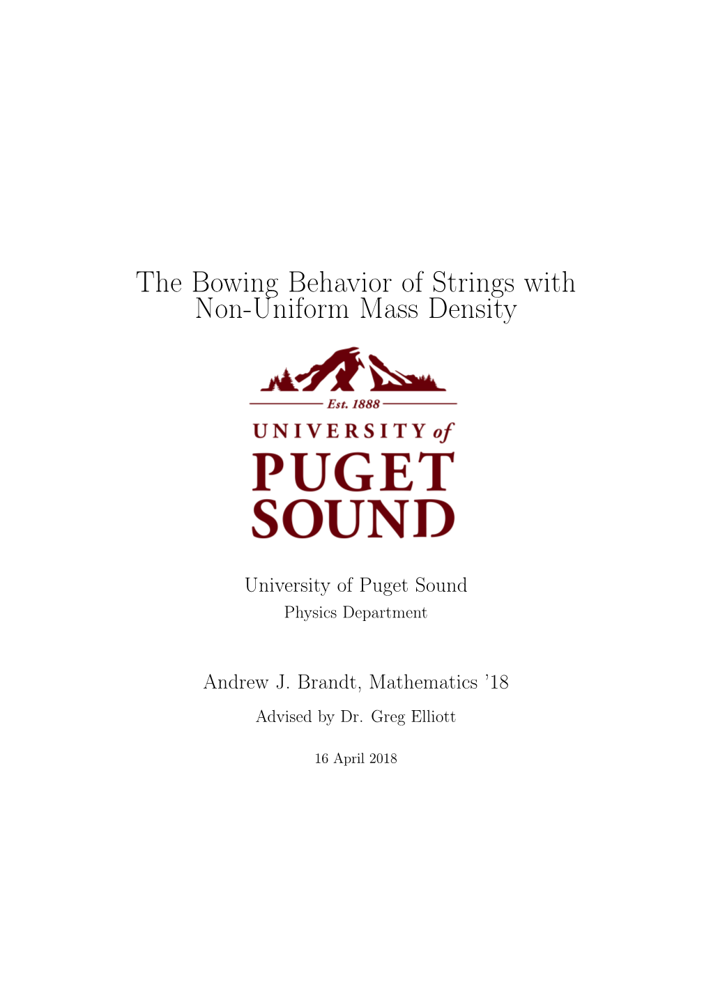 The Bowing Behavior of Strings with Non-Uniform Mass Density