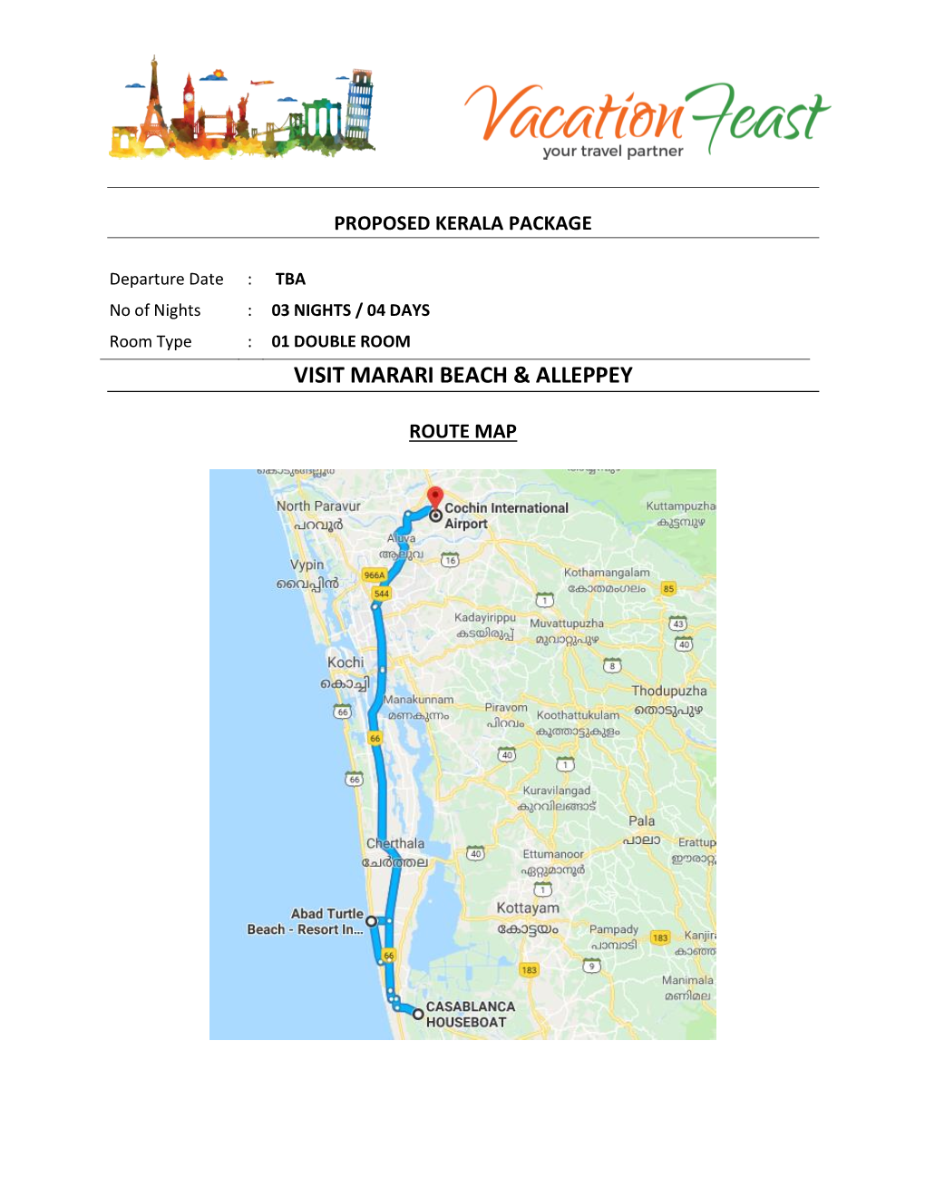 Visit Marari Beach & Alleppey