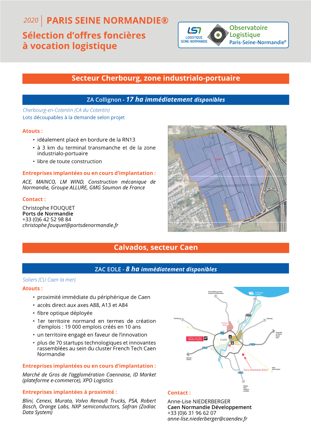 Sélection D'offres Foncières À Vocation Logistique