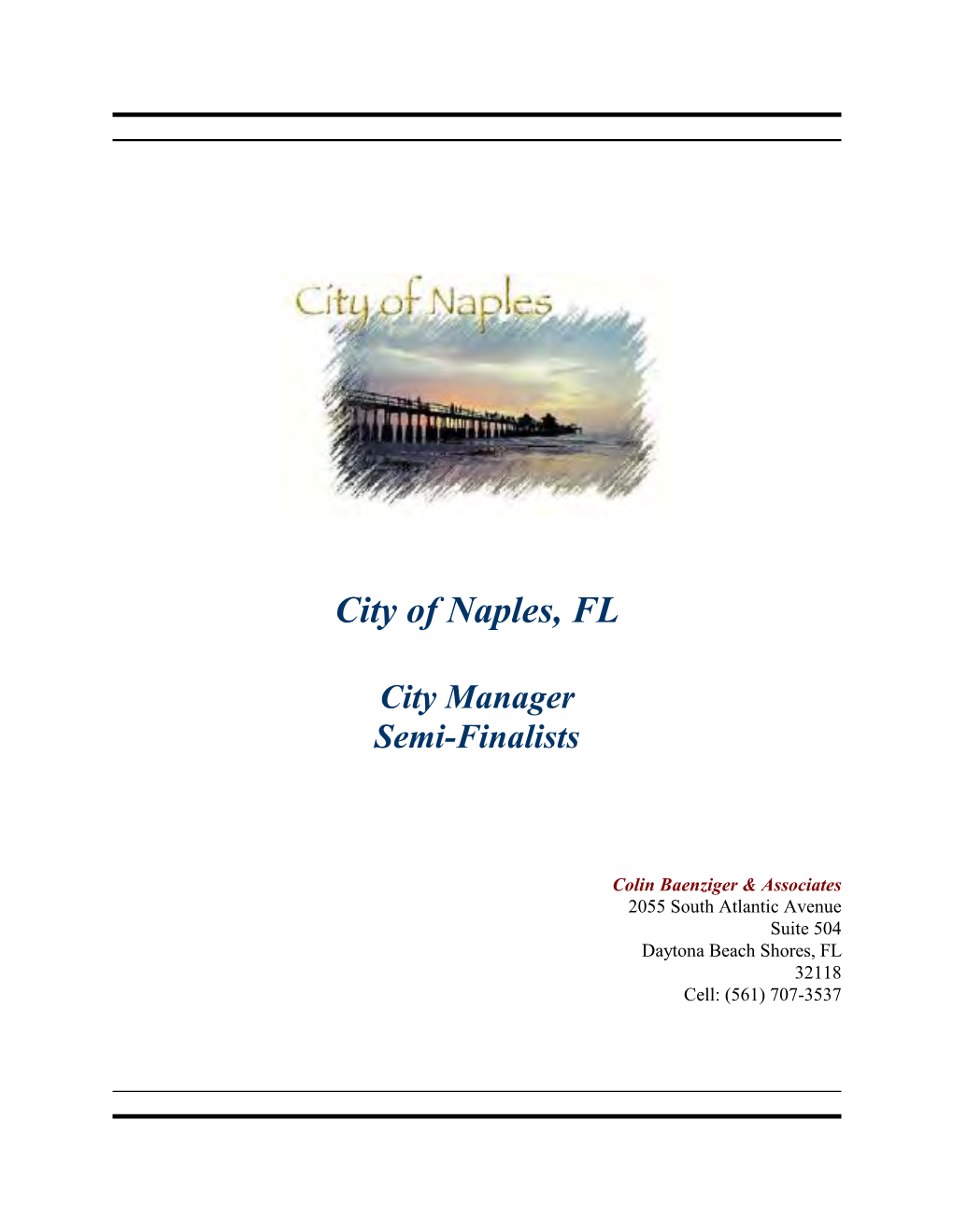 City Manager Interview Book