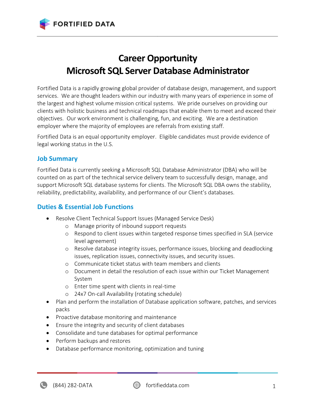 SQL Server Database Administrator