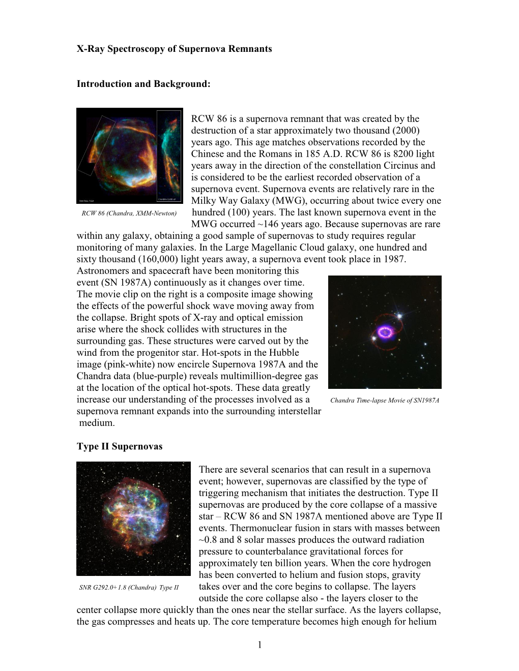 Investigating Supernova Remnants