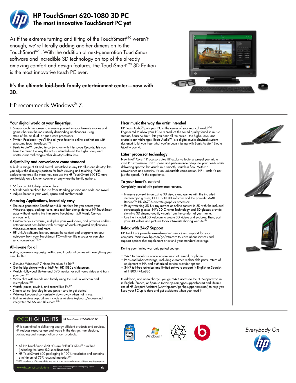 HP Pavilion Data Sheet