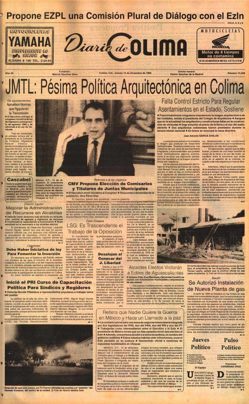 JMIL : Pesima Politica Arquitectonica En Colim A