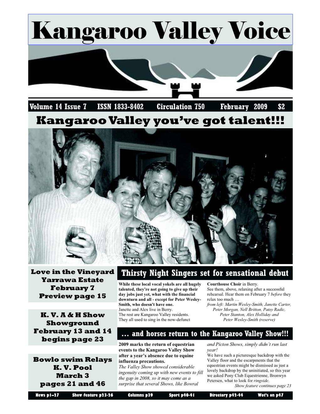 Kangaroo Valley Voice Page 1 Kangaroo Valley Voice