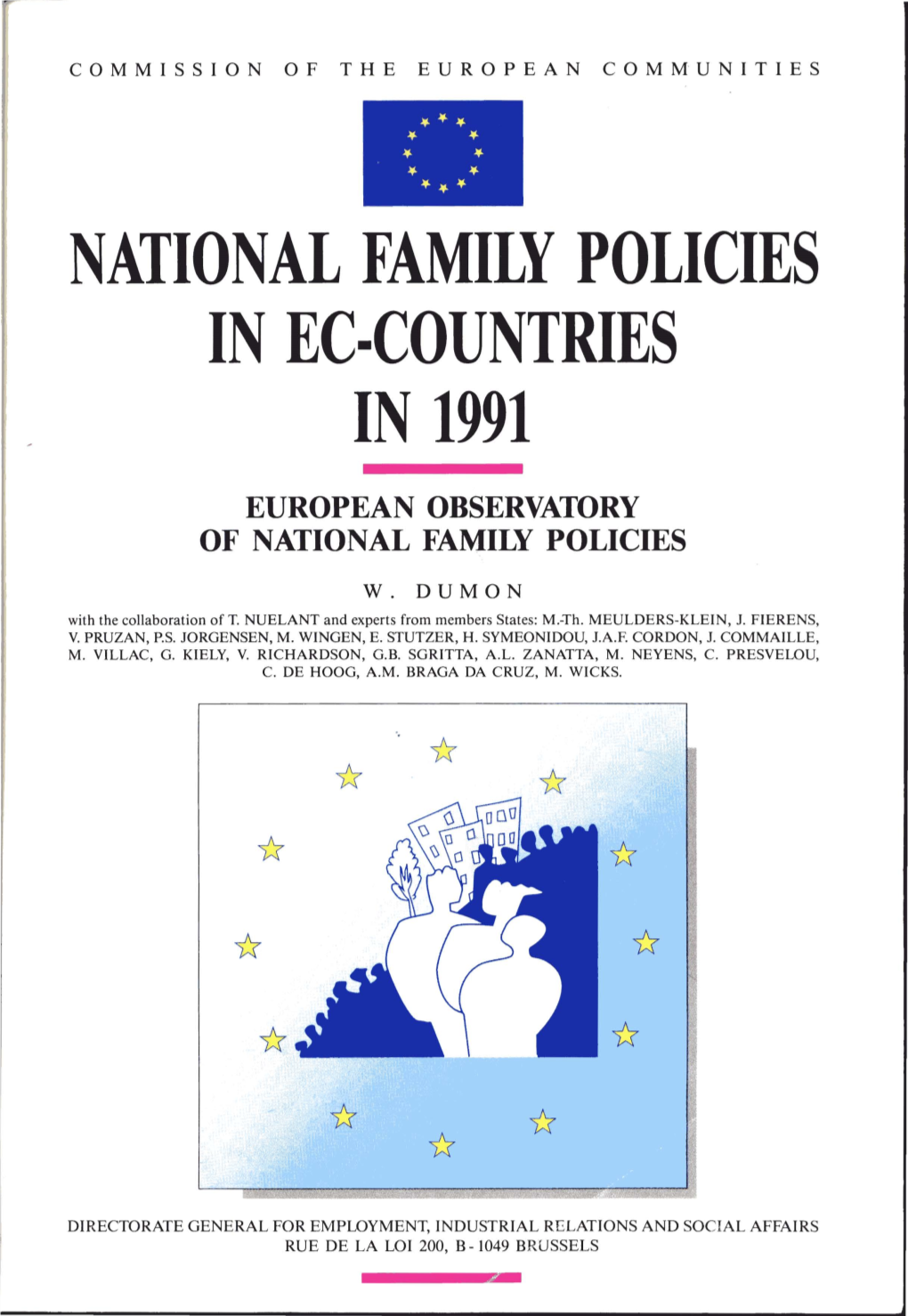 National Family Policies in Ec-Countries in 1991