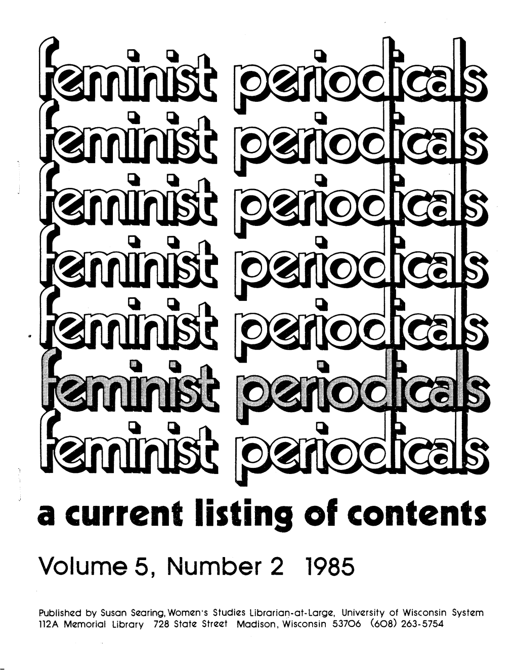 Volume 5, Number 2 1985