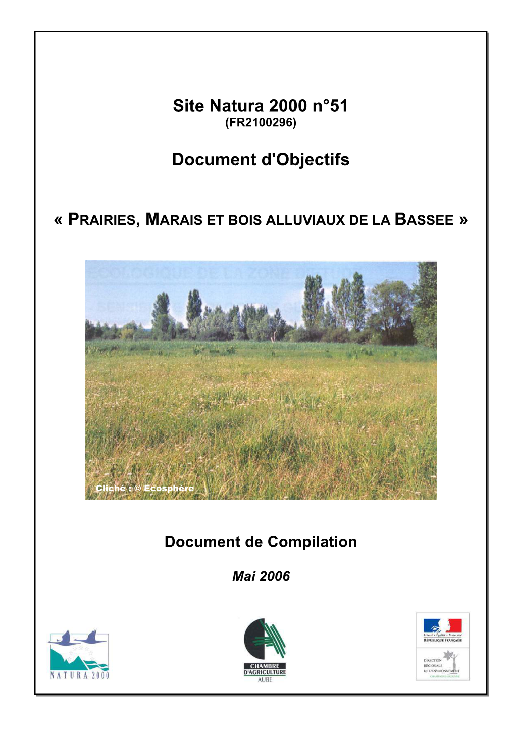Site Natura 2000 N°51 Document D'objectifs