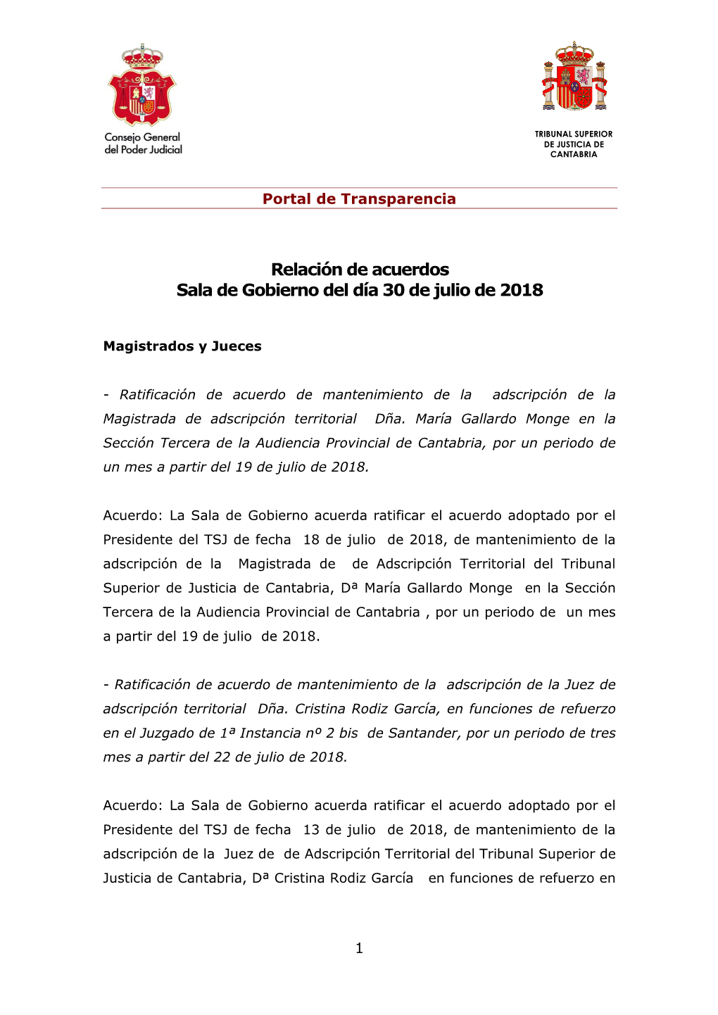 El CGPJ Informa