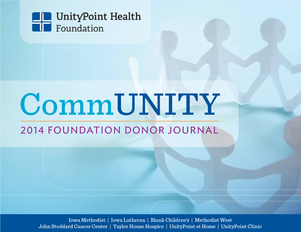 2014 Foundation Donor Journal