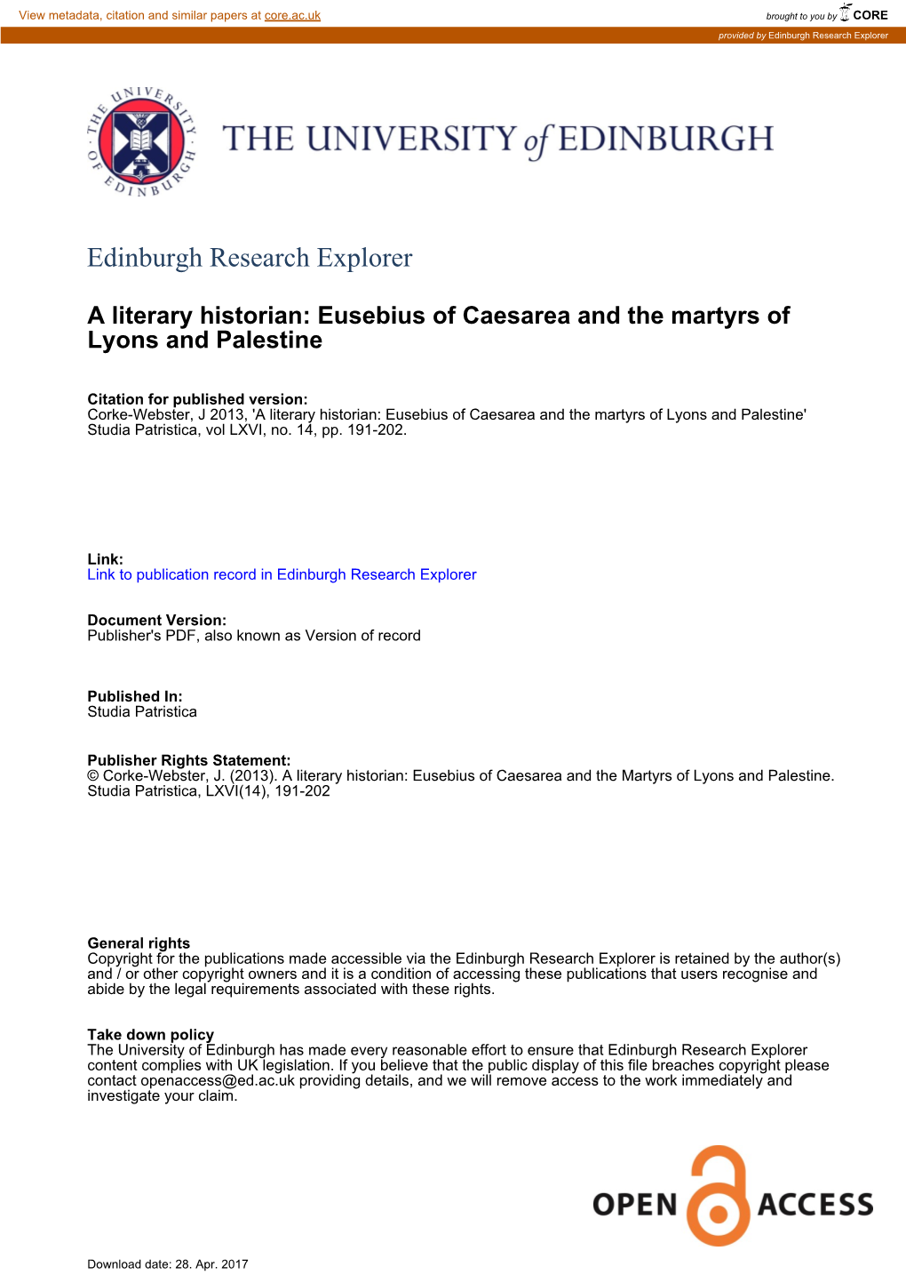 Edinburgh Research Explorer