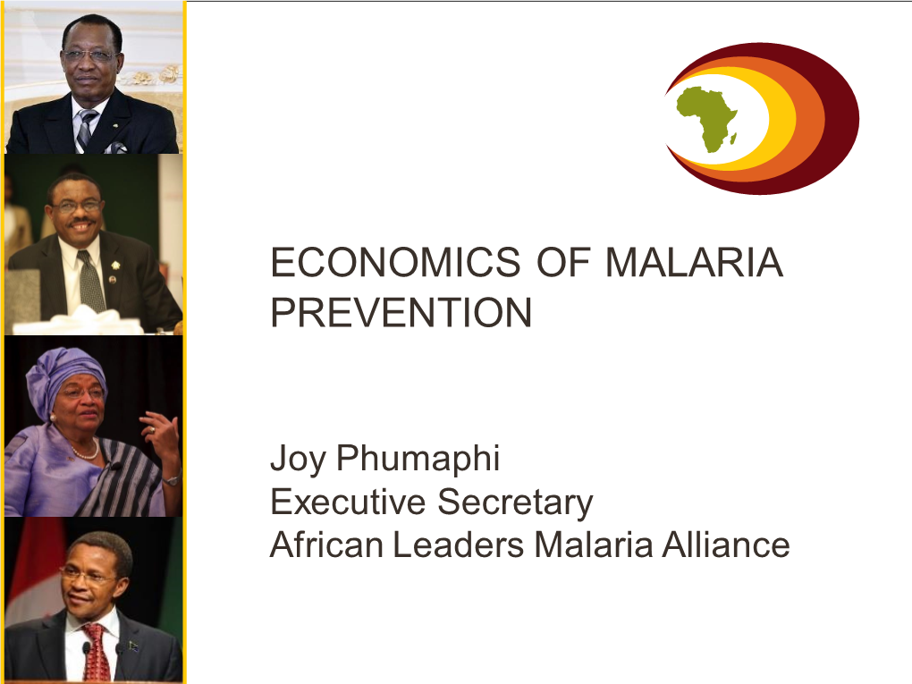 Economics of Malaria Prevention