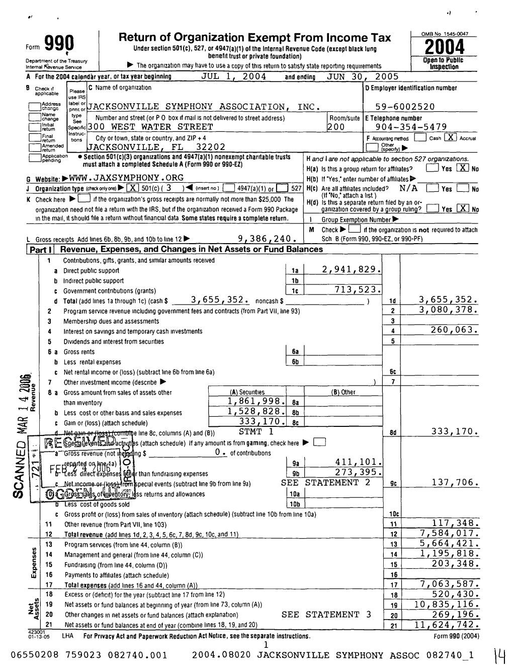 Return of Organization Exempt from Income Tax OMB No 154 5-ON N