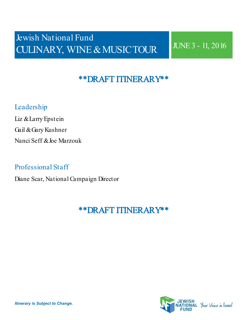 Culinary, Wine & Music Tour