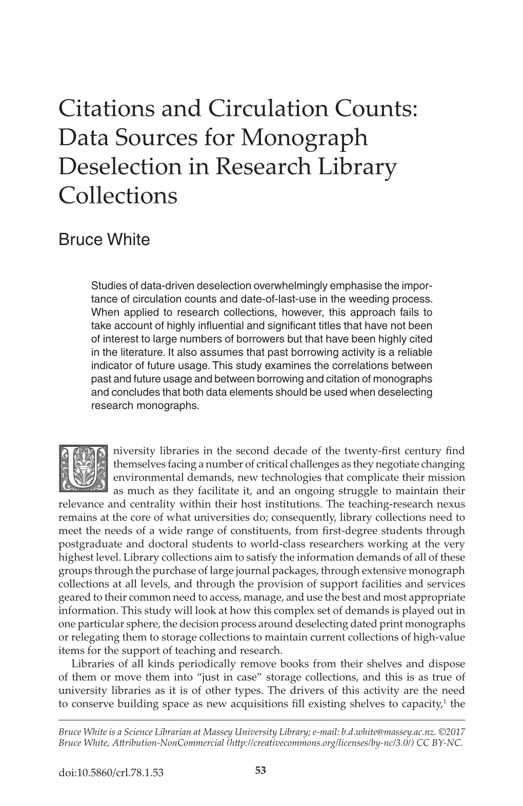 Data Sources for Monograph Deselection in Research Library Collections