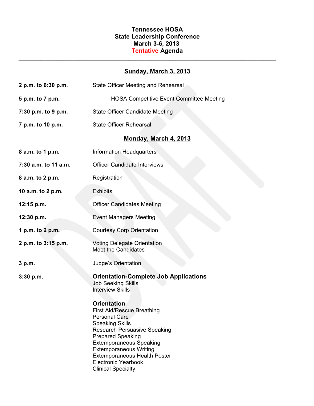 Tennessee Health Occupations Students of America