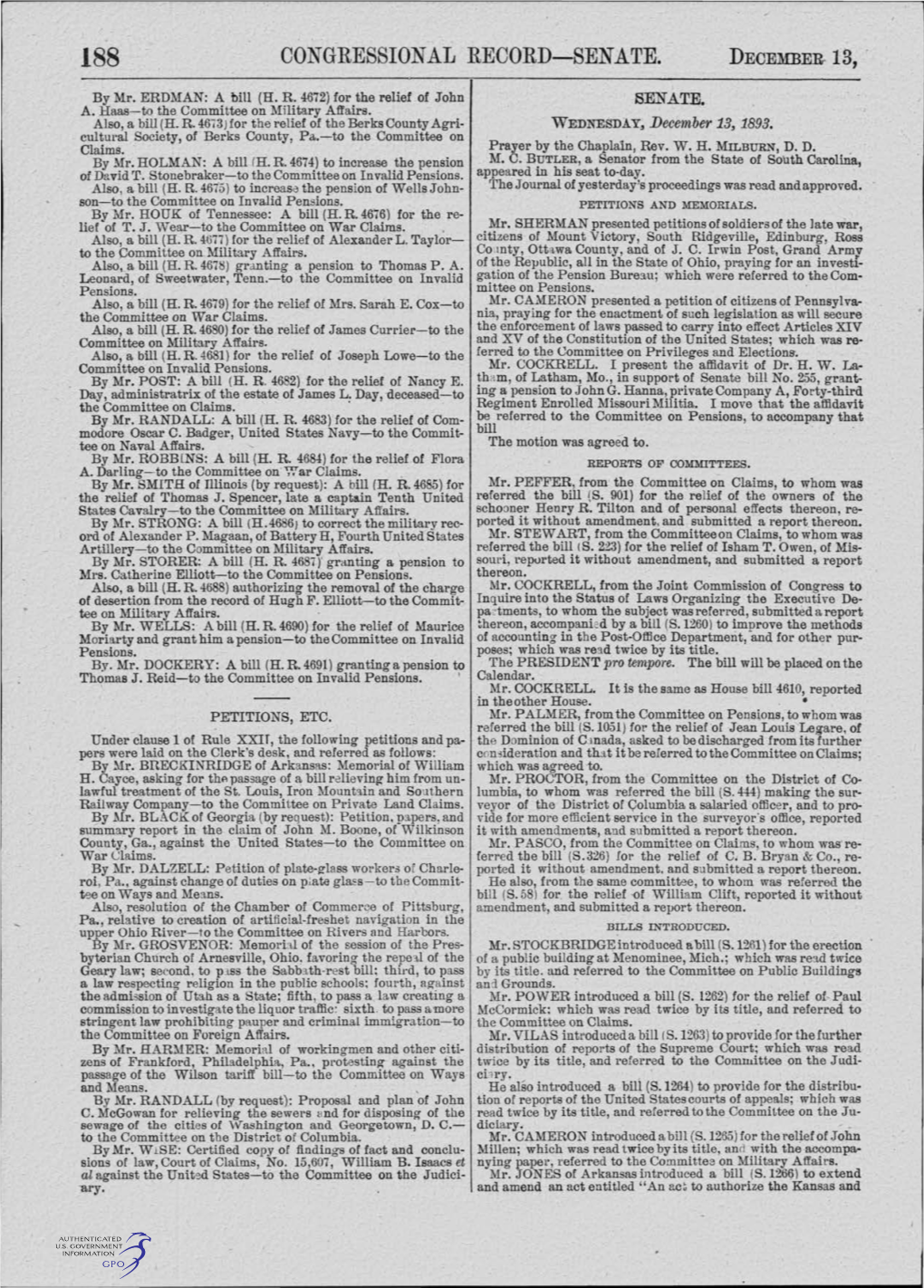 Congressional Record-Senate. December-13