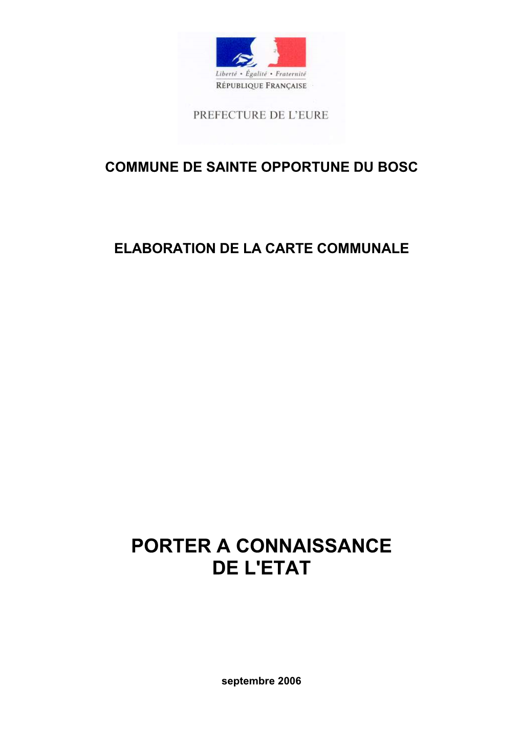 Porter a Connaissance De L'etat