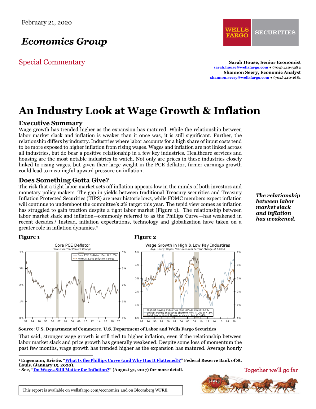 An Industry Look at Wage Growth & Inflation