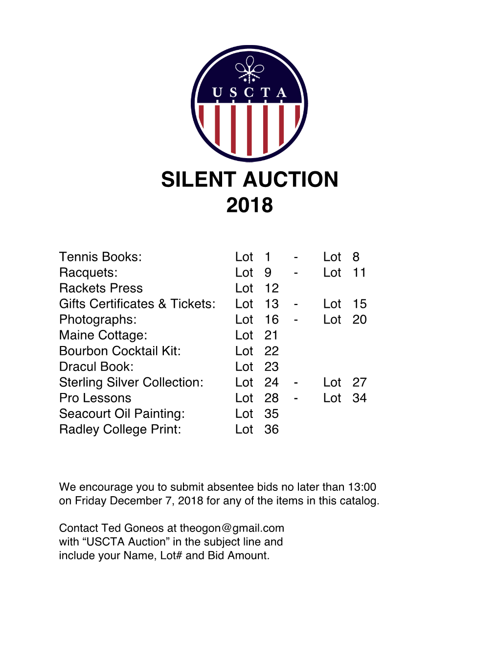 Silent Auction 2018