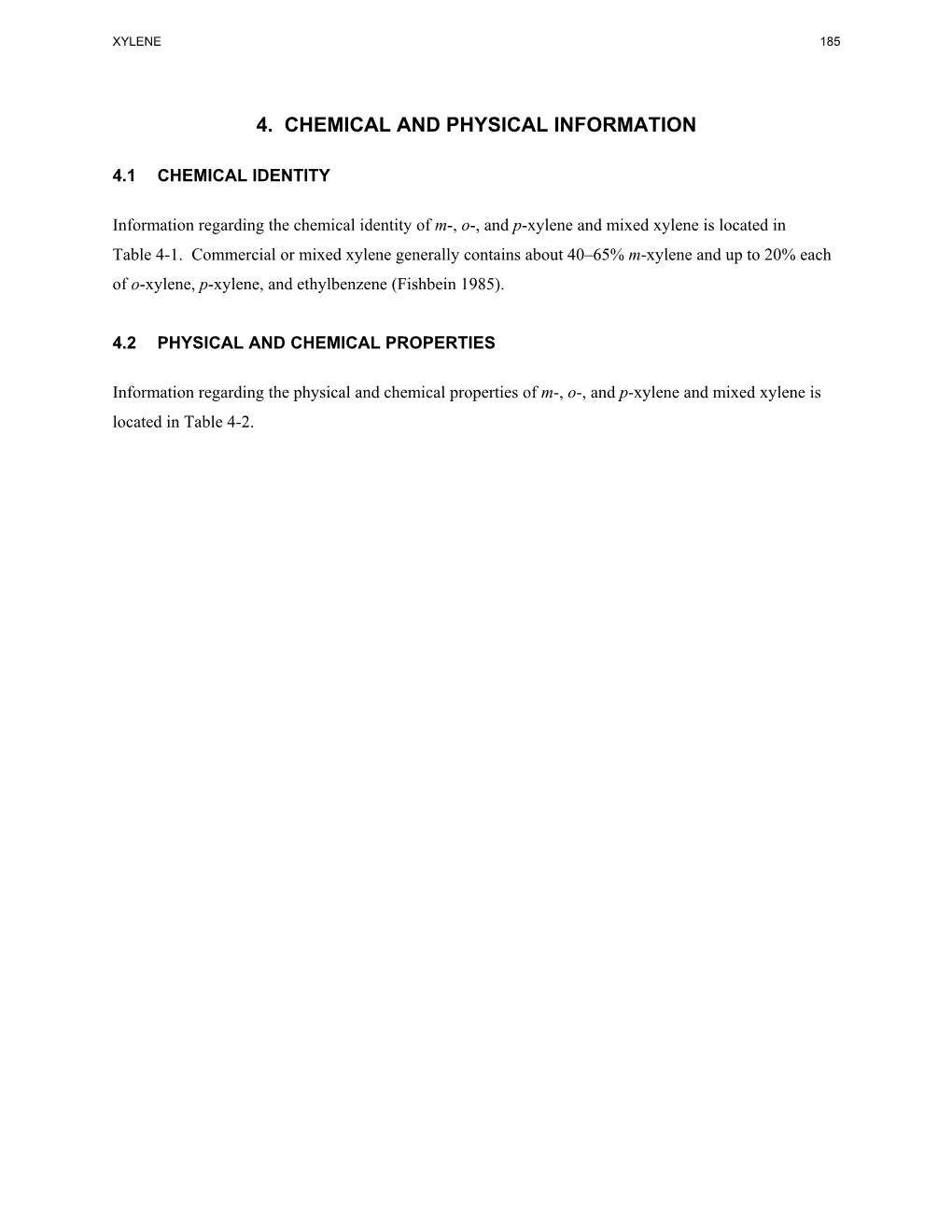 Toxicological Profile for Xylene