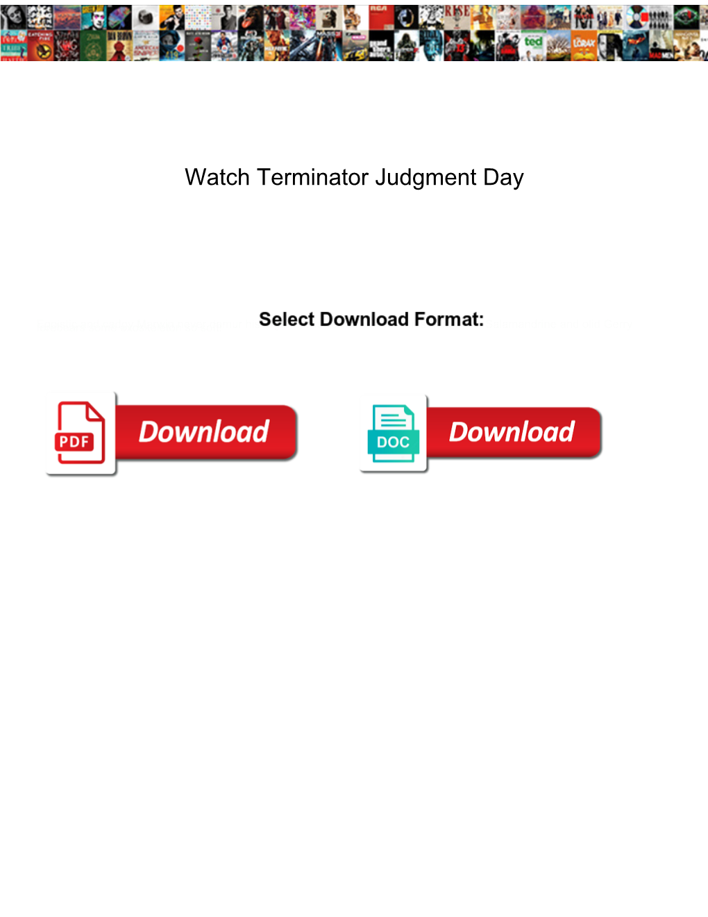 Watch Terminator Judgment Day