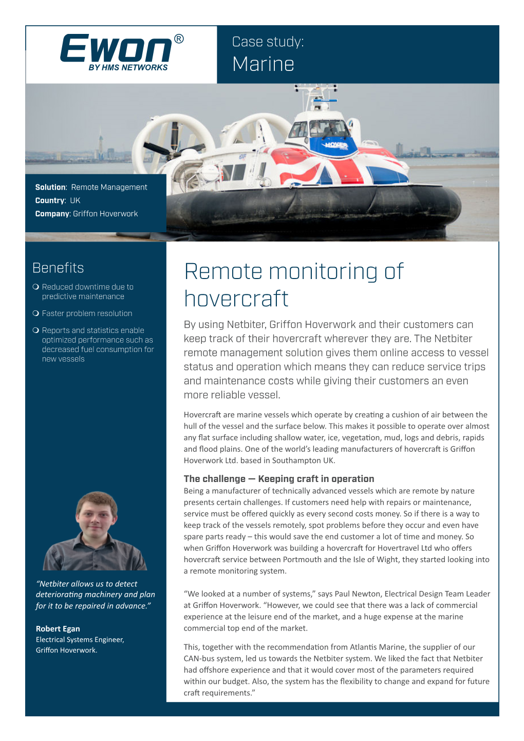 Remote Monitoring of Hovercraft