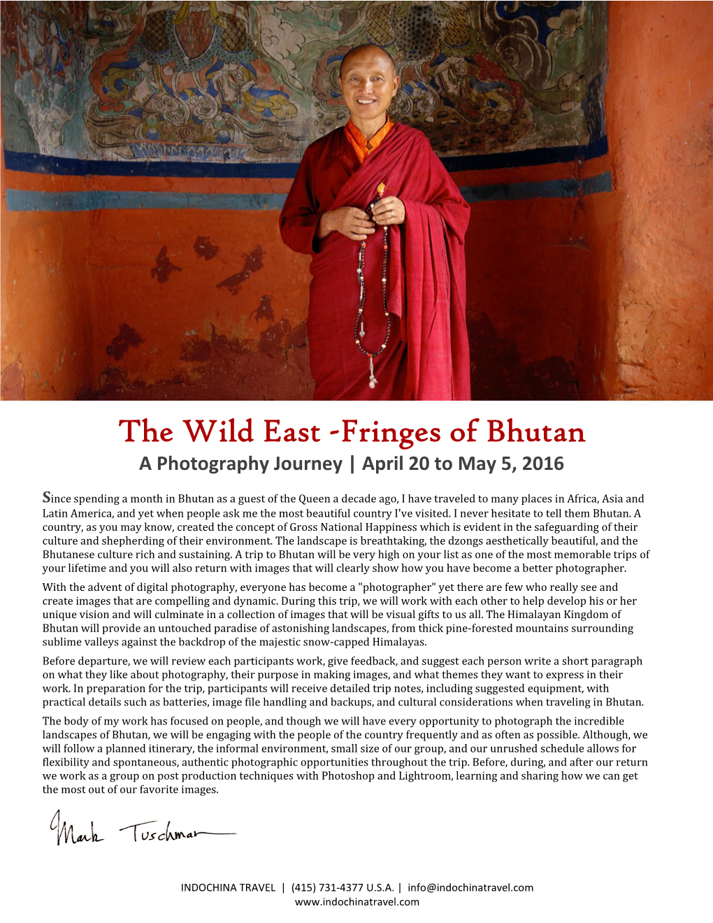 Fringes of Bhutan a Photography Journey | April 20 to May 5, 2016