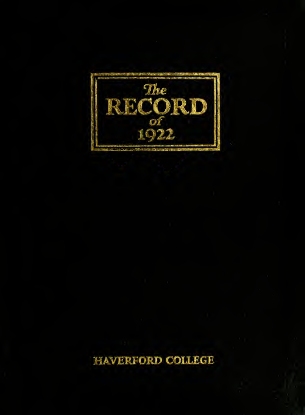 The Record of the Class of 1922