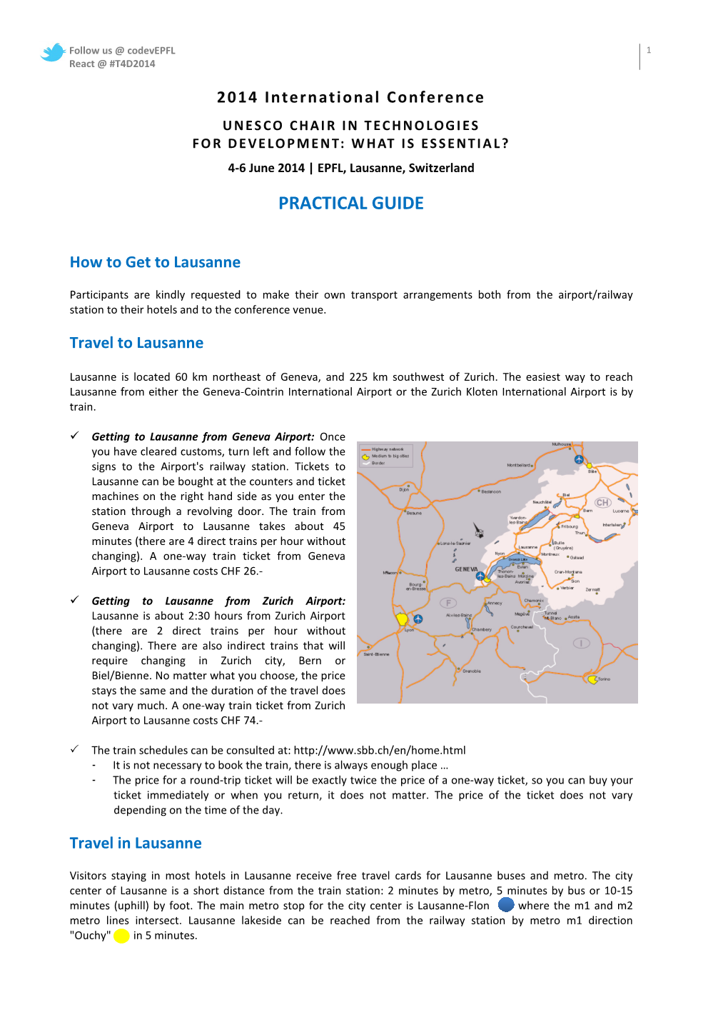 Tech4dev 2014 Practical Guide and Maps