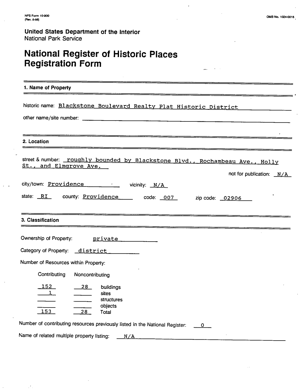 National Register of Historic Places Registration Form