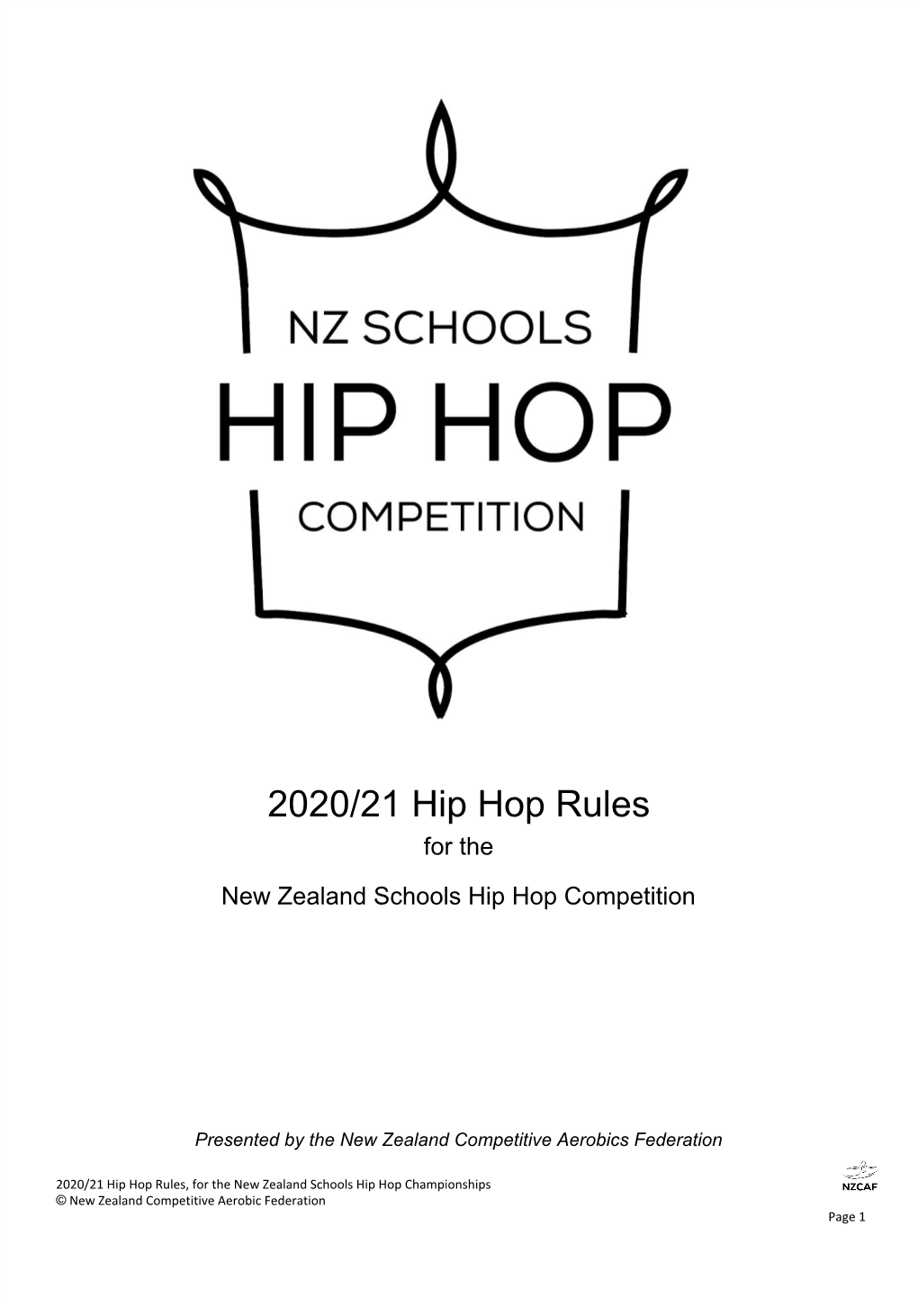 2020/21 Hip Hop Rules for The