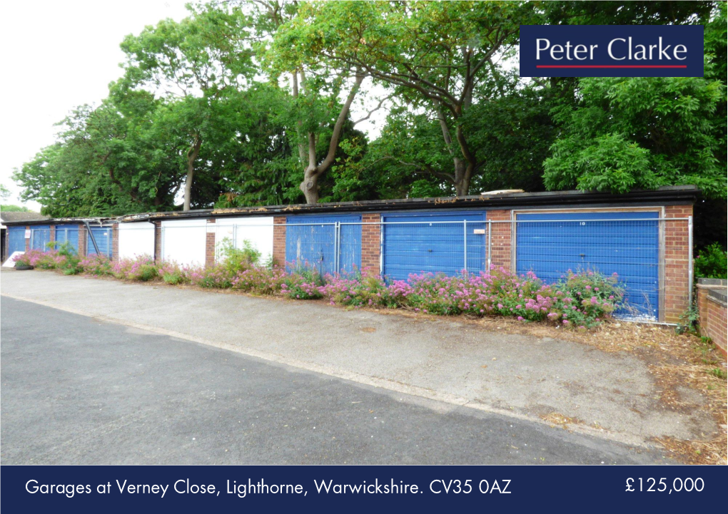 Garages at Verney Close, Lighthorne, Warwickshire. CV35 0AZ £125,000