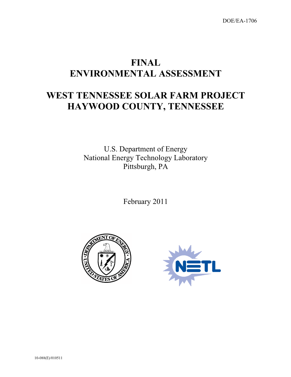 Final Environmental Assessment