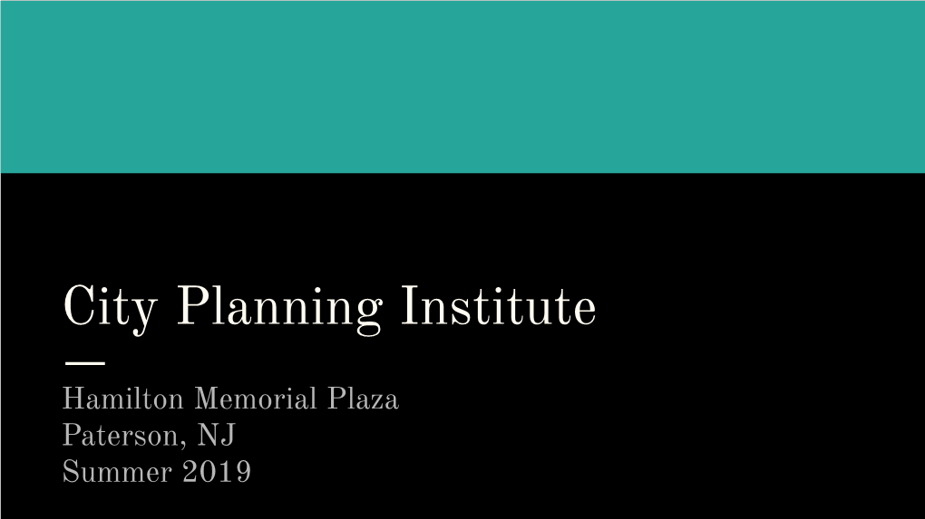 City Planning Institute