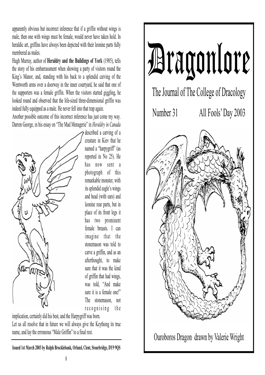 Dragonlore Issue 31 27-03-03