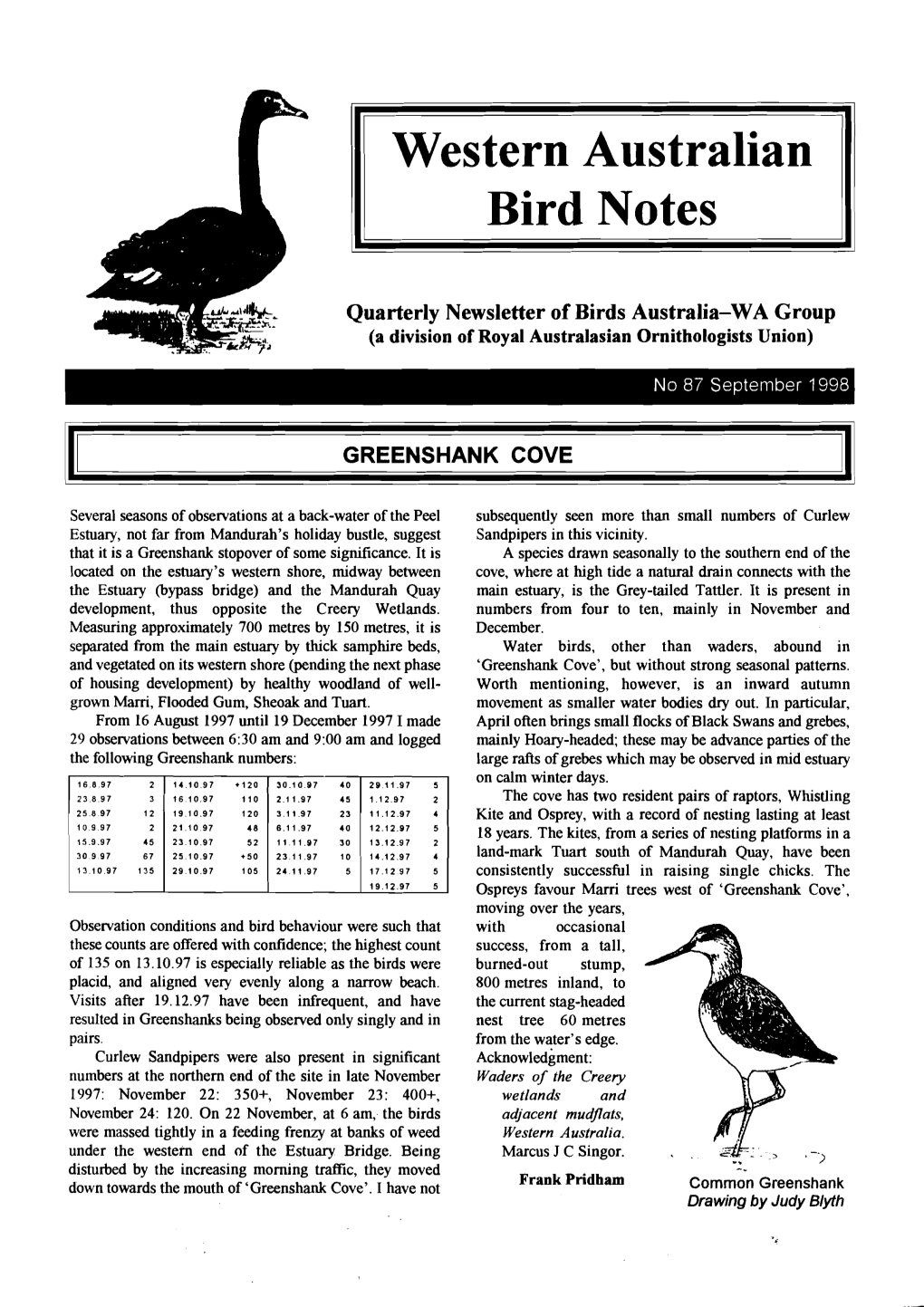 Western Australian Bird Notes L