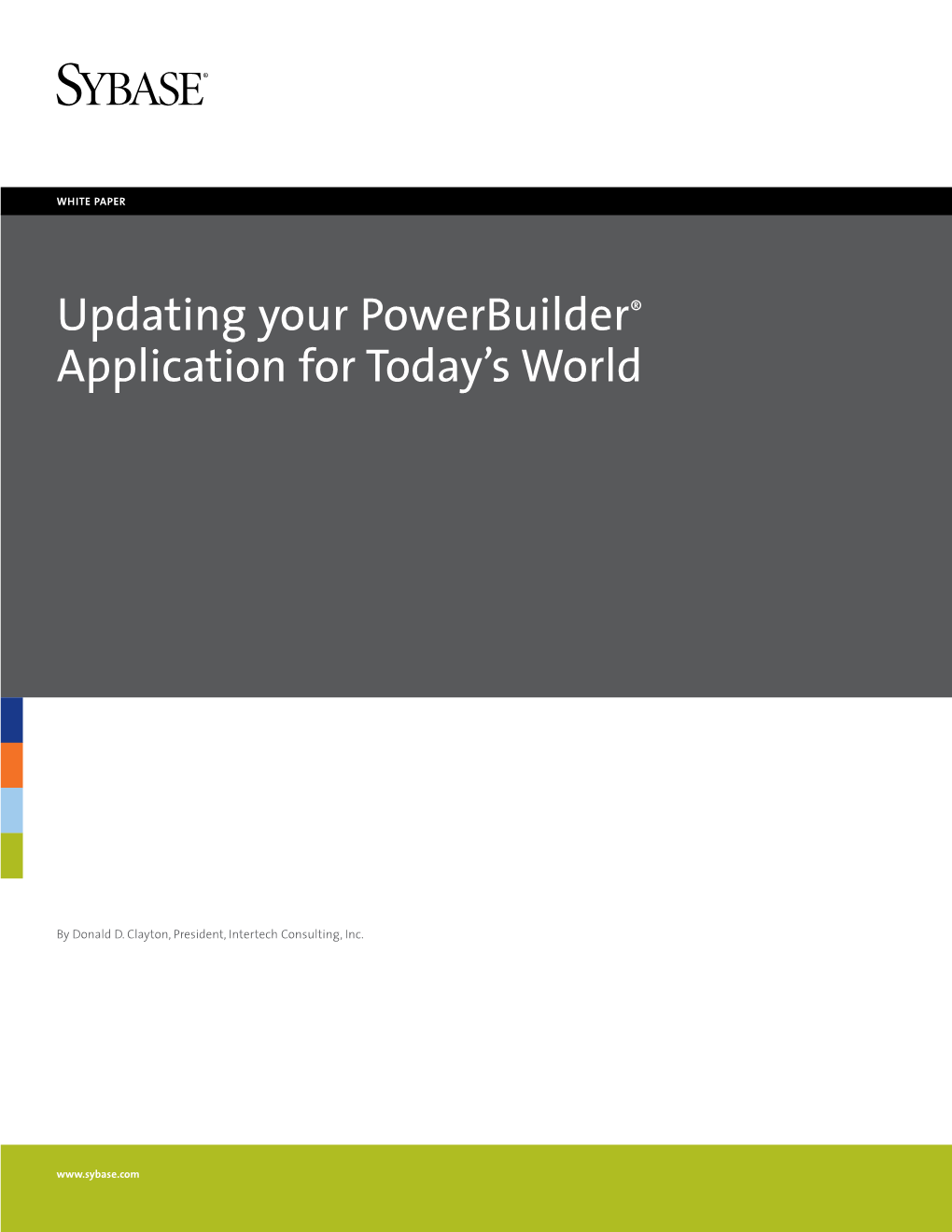Updating Your Powerbuilder Applications for Today's World