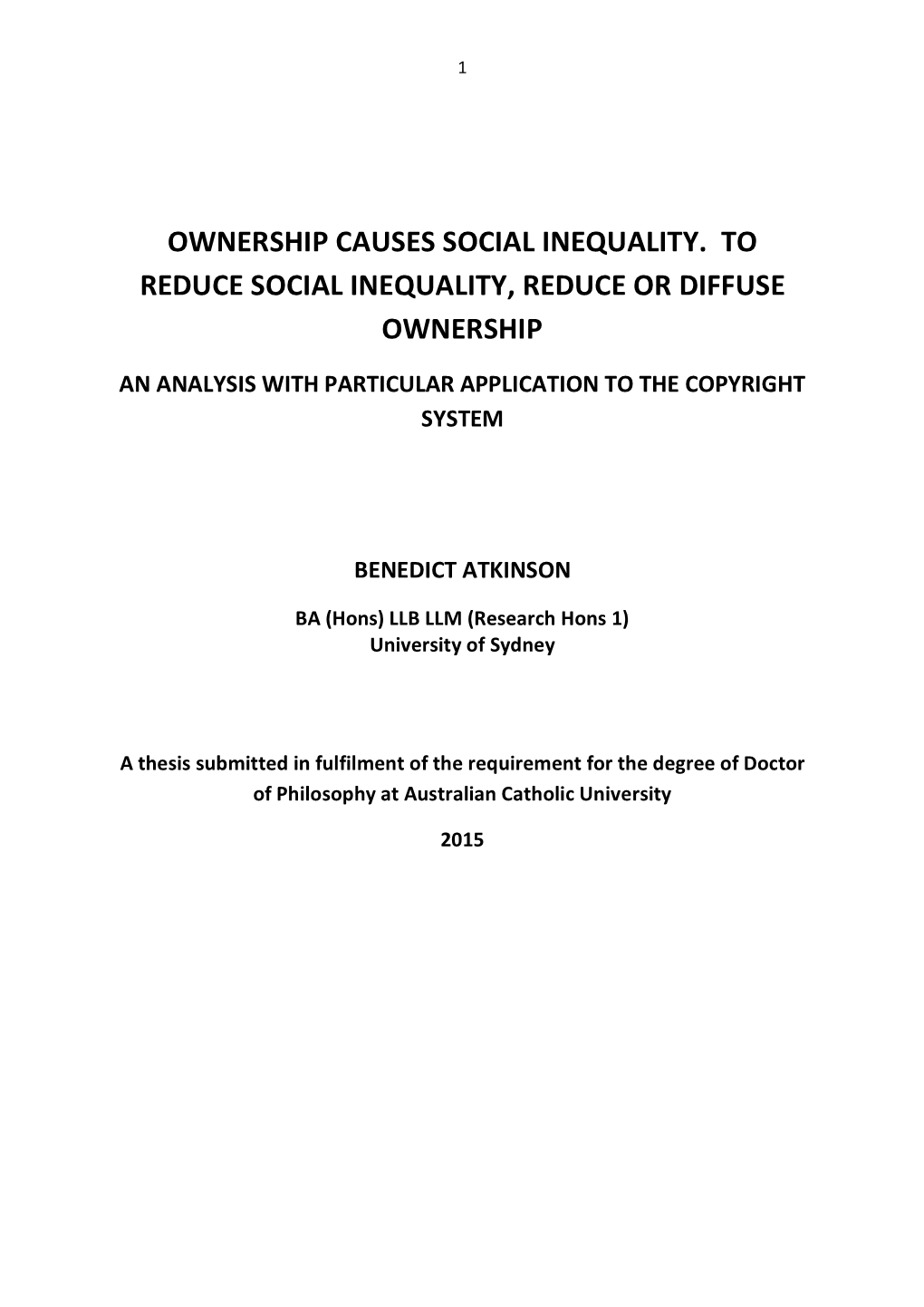 Chapter Eight Reducing Social Inequality