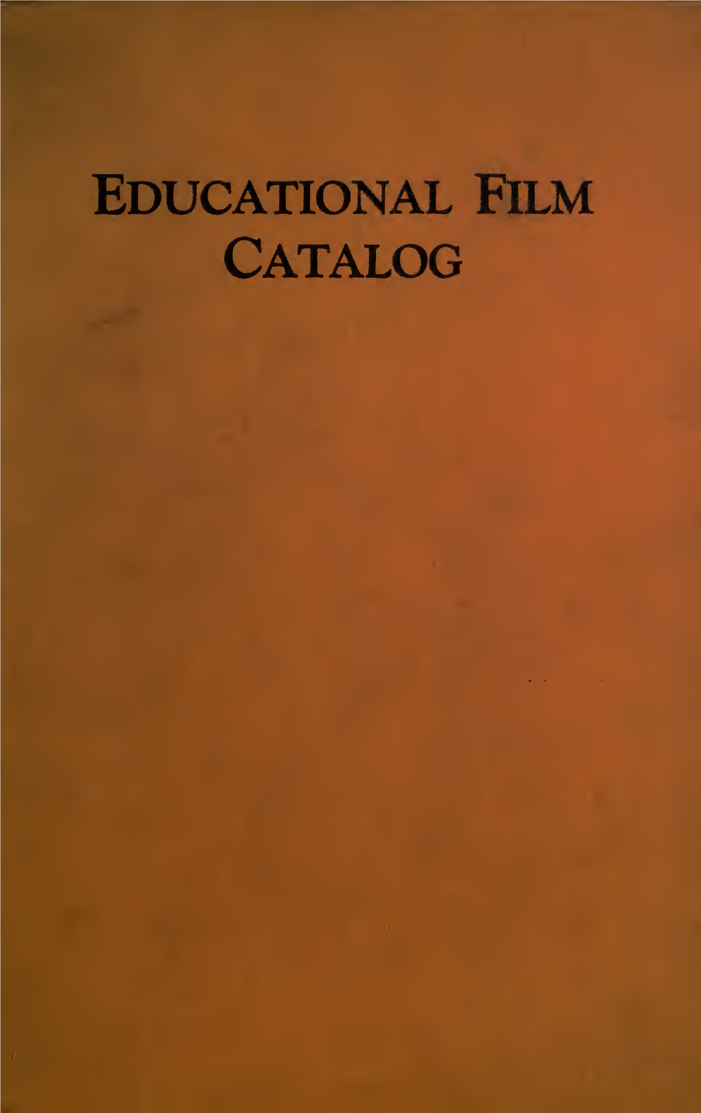 Educational Film Catalog (1937)